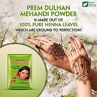 Prem Dulhan 100% Pure Natural Henna Mehendi Powder for hair | for men  women , 250gm - Green (pack of 1)-thumb1