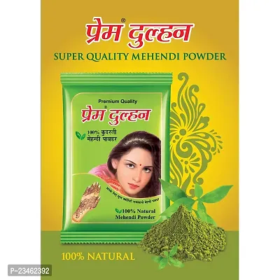 Prem Dulhan 100% Pure Natural Henna Mehendi Powder for hair | for men  women , 250gm - Green (pack of 1)-thumb4