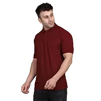 Dfulmine Men's Polo T-shirt hirts Regular Fit Poly Cotton Golf T-shirts Soft Breathable Fashion Casual Collared Tshirts-thumb3