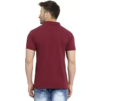 Dfulmine Men's Polo T-shirt hirts Regular Fit Poly Cotton Golf T-shirts Soft Breathable Fashion Casual Collared Tshirts-thumb2