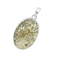 Combo of Original Pyrite Pendan / Locket and Natural Pyrite Raw/Rough Cluster 3050- Gram for Wealth Finance Healing/Vastu/Gifts, Money, Wealth, Prosperity Attracts Business Luck Natural Pyrite Harness-thumb3