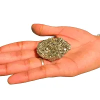 Combo of Original Pyrite Pendan / Locket and Natural Pyrite Raw/Rough Cluster 3050- Gram for Wealth Finance Healing/Vastu/Gifts, Money, Wealth, Prosperity Attracts Business Luck Natural Pyrite Harness-thumb4