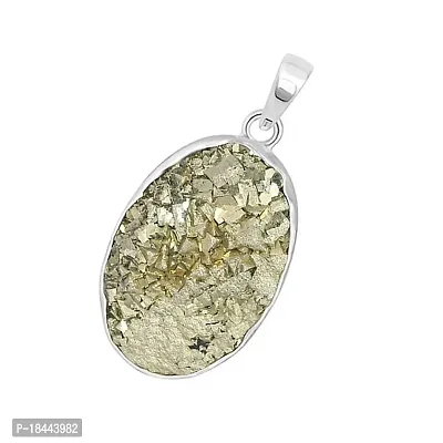 Combo of Pyrite Pendant and Pyrite Geode Adjustable Ring for Wealth Finance Healing/Vastu/Gifts, Money, Wealth, Prosperity Attracts Business Luck, AAA Quality Gemstone Druzy Ring Harness the Benefits-thumb4