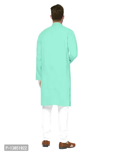 MODISH Solid Plain Kurta Set (38, SEA Green)-thumb4