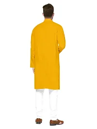 Solid Plain Kurta Set (38, Mango)-thumb3