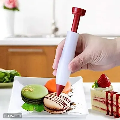 Silicone Pen Food Writing Pen With-Head Cake Decorating Pen Chocolate Cream Jam Squeezed Syringe Pastry Cookie Painting Cream Cake Baking Decorating Tool-thumb0