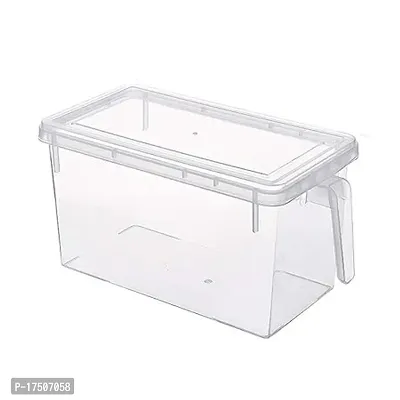 Fridge Plastic Storage Box with Handle Plastic Storage Box with Cover Fruits And Vegetable Storage Storage Box (1)