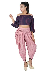 ANJELINO Dhoti Salwar Pants for Womens Pink-thumb1