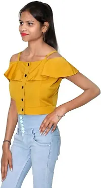 ANJELINO Women's Regular Fit Casual Stylish Elegant Trendy Latest Styles | Tops & Tunics for Womentop-NVO3#8810_M-thumb2