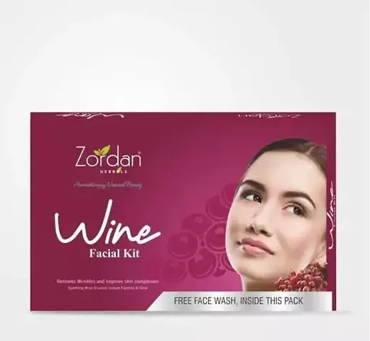 Zordan Herbals WINE / CHARCOAL FACIAL KIT(33gm) (Wine Facial Kit-33gm)