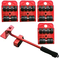 5 Packs Furniture Lifter,Heavy Furniture Moving System Lifter Kit with 4 Slider,Furniture Slides Kit,Heavy Furniture Roller Move Tools,Up to 200kg/440 lb,360 Furniture Lifter Mover Tool Set-thumb3