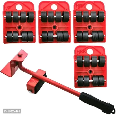 5 Packs Furniture Lifter,Heavy Furniture Moving System Lifter Kit with 4 Slider,Furniture Slides Kit,Heavy Furniture Roller Move Tools,Up to 200kg/440 lb,360 Furniture Lifter Mover Tool Set-thumb4