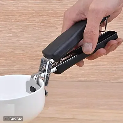 Smart Design Multipurpose Bowl Plate Hot Pot /Gripper Retriever Lifter Holder Handle Tongs for Kitchen(Stainless Steel)-thumb2