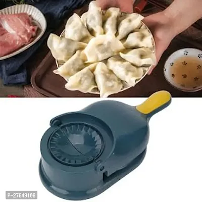 2 in 1 Dumpling Maker , Momos Maker Machine, Dumpling Press Mould for Gujia, Ghughra Making, Mould Machine, Puri Maker-thumb2