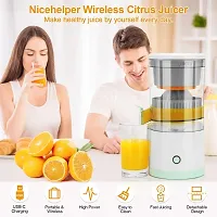 Portable Citrus Juicer,Electric Orange Juice Squeezer with Powerful Motor and Juicer machines for Orange,apple,Carrot,Fruits And Vegtables Smoothies (White)-thumb1