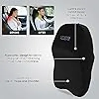 ar Neck Rest Pillow Experience Ultimate Comfort with Ultrasoft Cushioning, Superior Neck Support Pain Relief Memory Foam Head Rest with Washable Black Velvet Cover for Luxurious Car Rides-thumb1
