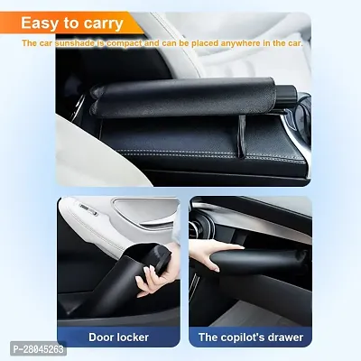 Car Sunset Umbrella Car Windshield Sun Shade Umbrella, Foldable Car Sunset Umbrella Cover UV Block Car Front Window Protection Yourself and Car Summer Heat Protector-thumb5