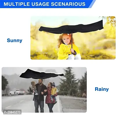 Car Windshield Sun Shade Umbrella, Foldable Car Sunset Umbrella Cover UV Block Car Front Window (Pack of 1)-thumb0
