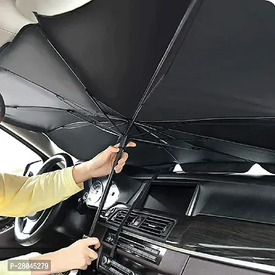 CAR Sunset Umbrella Car Windshield Sun Shade Umbrella, Foldable Car Sunset Umbrella Cover UV Block Car Front Window Protection Yourself and Car Summer Heat Protector-thumb4