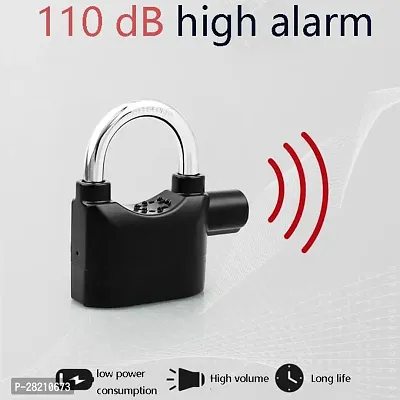 Home Safety Door Alarm Pad Lock With Three Keys-thumb0