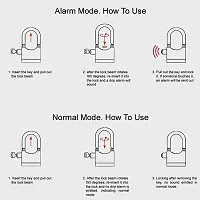 Home Safety Door Alarm Pad Lock With Three Keys-thumb1