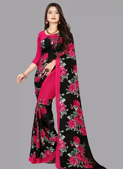 Beautiful Printed Georgette Saree