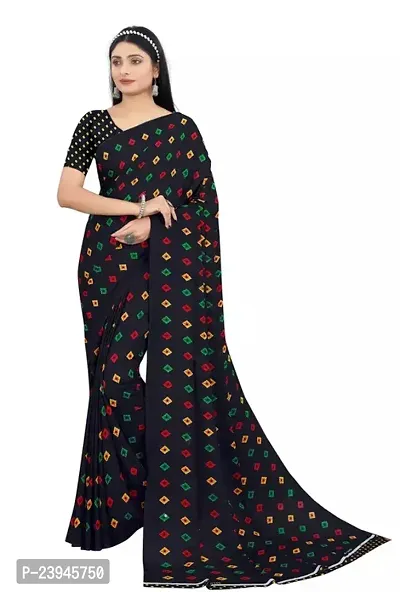 Elegant Georgette Saree with Blouse piece