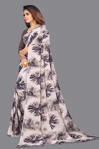 Stylish Beige Georgette Saree with Blouse piece For Women-thumb2