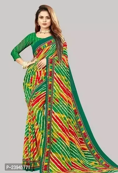 Elegant Georgette Saree without Blouse piece