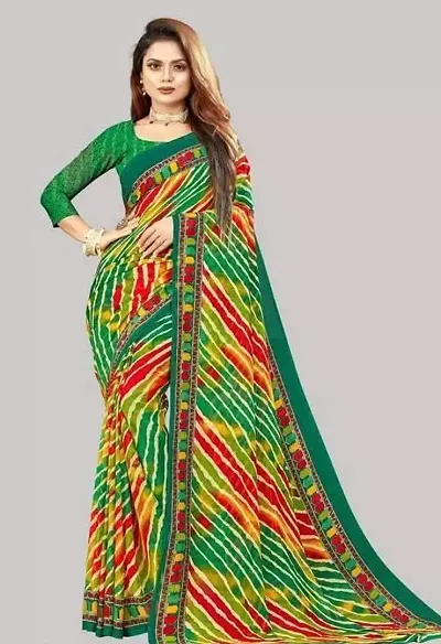 Best Selling Georgette Saree without Blouse piece 