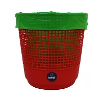 KWEL Mesh Dustbin Garbage Bin for Office use, School, Bedroom, Kids Room, Home, Multi Purpose - Multicolor (Pack of 6)-thumb2