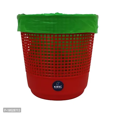 KWEL Mesh Dustbin Garbage Bin for Office use, School, Bedroom, Kids Room, Home, Multi Purpose - Multicolor (Pack of 6)-thumb3