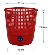 KWEL Mesh Dustbin Garbage Bin for Office use, School, Bedroom, Kids Room, Home, Multi Purpose - Multicolor (Pack of 6)-thumb3