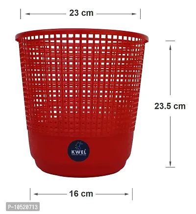 KWEL Mesh Dustbin Garbage Bin for Office use, School, Bedroom, Kids Room, Home, Multi Purpose - Multicolor (Pack of 6)-thumb4