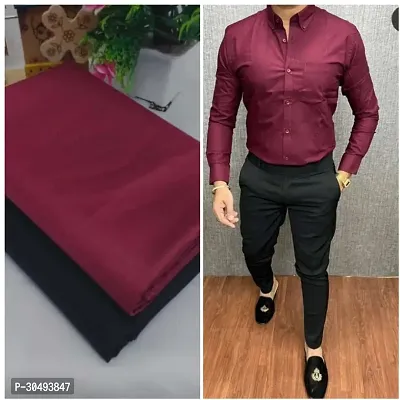 Classic Polycotton Multicoloured Clothing Fabric For Men