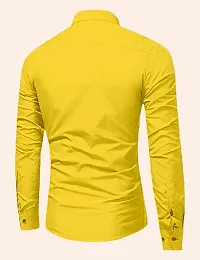 Stylish Polyester Yellow Shirt Fabric-thumb1