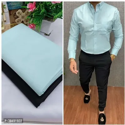 Stylish Polycotton Shirt And Trouser Set Fabric For Men