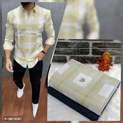 Stylish Multicoloured Polycotton Shirt And Trouser Set Clothing Fabrics For Men