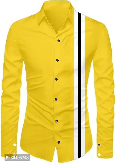 Stylish Polyester Yellow Shirt Fabric-thumb0