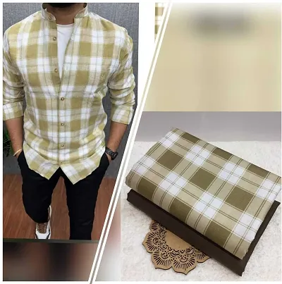 Stylish Linen Shirt And Trouser Set Clothing Fabrics For Men