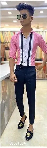 Stylish Multicoloured Pure Cotton Shirt And Trouser Set Clothing Fabric For Men