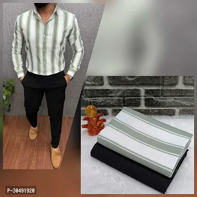 Stylish Polycotton Shirt And Trouser Set Fabric For Men