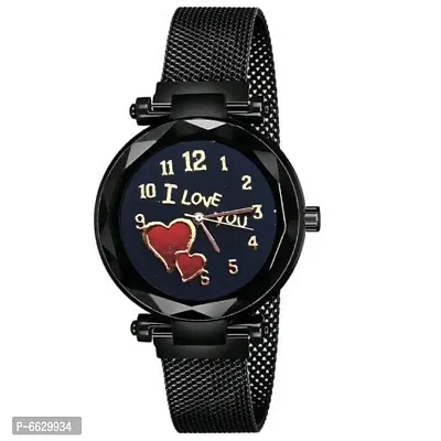 New Stylish Dial Megnetic Strap analog Watch For Girls And Women-thumb0