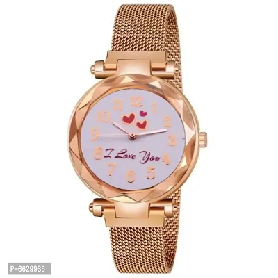 New Stylish Dial Megnetic Strap analog Watch For Girls And Women