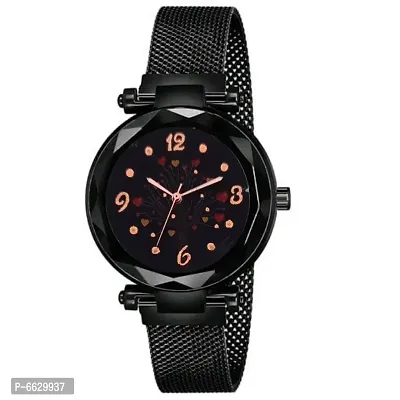 New Stylish Dial Megnetic Strap analog Watch For Girls And Women-thumb0