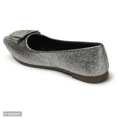 Women Pointed Toe Embellished Ballerinas-thumb3