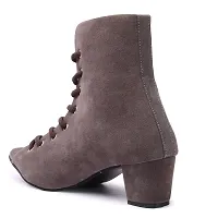 Women Velvet Heel Boots-thumb3