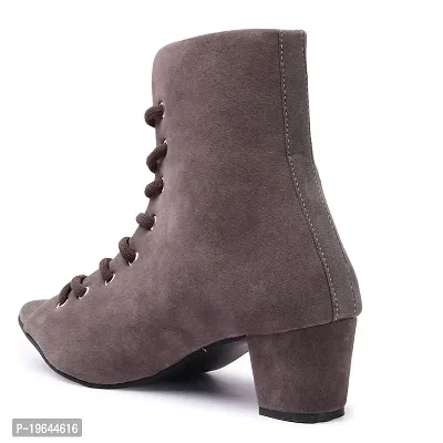 Women Velvet Heel Boots-thumb4