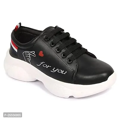 FLEXIFEET Casual Sneaker for Women | Girls | Black 6 (UK)-thumb0