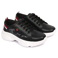 FLEXIFEET Stylish Casual Sneaker for Women | Girls | Black 5 (UK)-thumb4